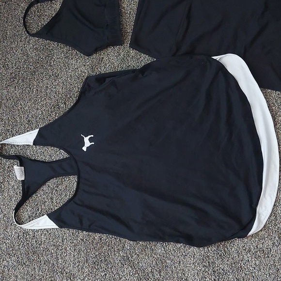 Victoria's Secret Pink Activewear Bundle Black- White LARGE - Picture 2 of 11